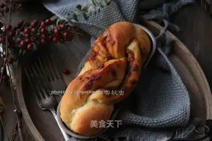 Sweet peanut butter braid bread