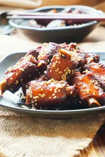 Lazy sugar veggie ribs