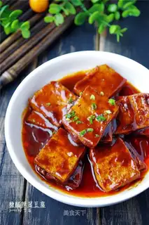 Sweet sauerkraut tofu