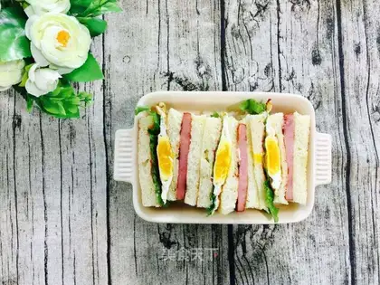 Ham egg sandwich