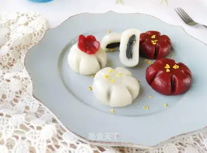 Black sesame rice cake