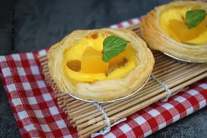 Peach omelet