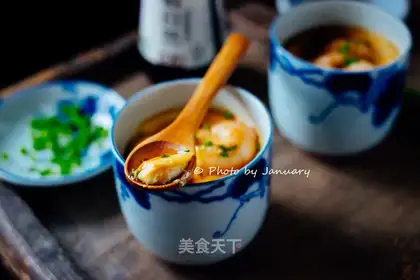 Shrimp is steaming