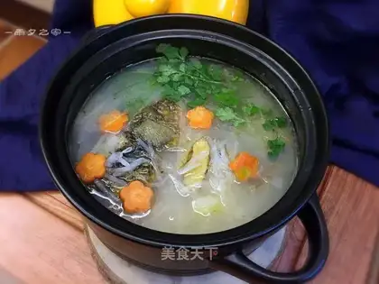 The radish gravy soup