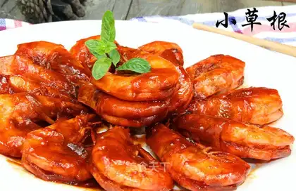 The restaurant is full of shrimp