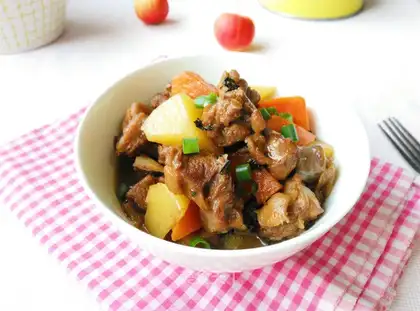 Potato duck leg