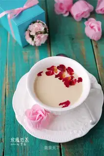 Rose milk tea