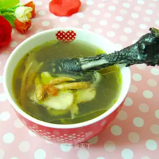 The rooster's a blood soup