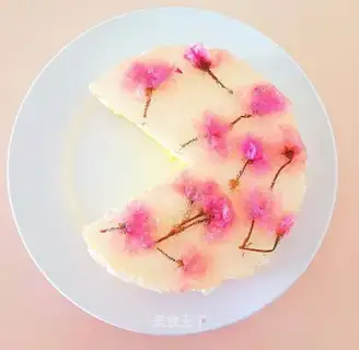 Sakura cheesecake