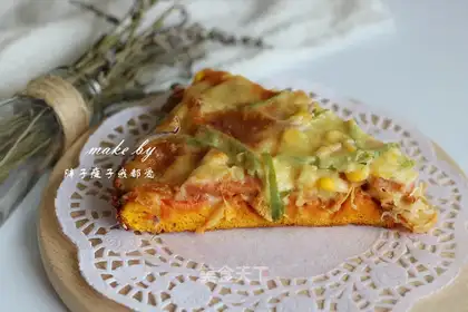 Pumpkin dry shrimp and healthy pizza