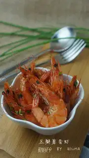 Soya onion fried shrimp