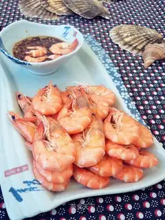 Shrimp with raw juice