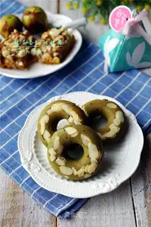 Tea almond donuts