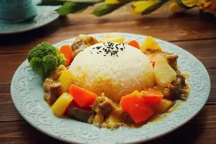 Curry beef rice