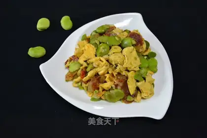 Sausage and bean fried eggs