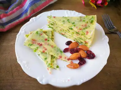 Celery egg omelet