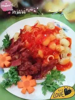 Bacon pasta