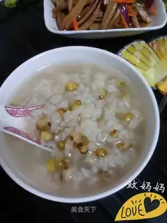 Green bean rice congee