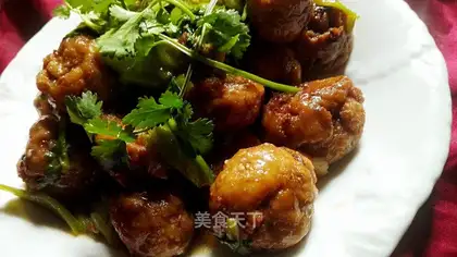 Cracky tofu meatballs