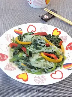 A spinach fried fan