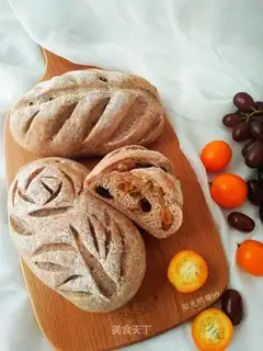 Brown wheat orange bun