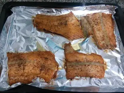 Barbecue salmon