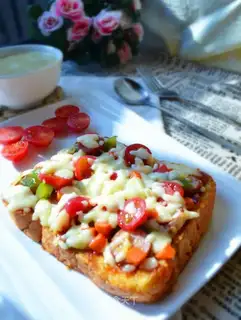 No oven toast pizza