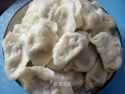 Three fresh dumplings