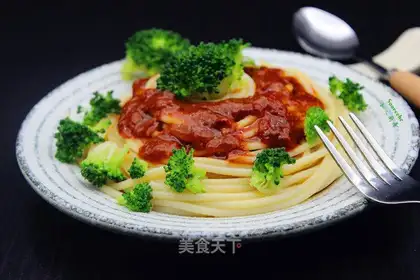 The broccoli with pasta
