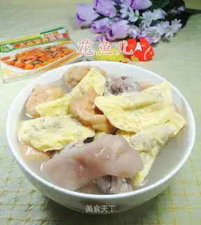 Tofu-curd pig hoof soup