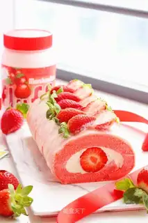 Strawberry marshmallow rolls