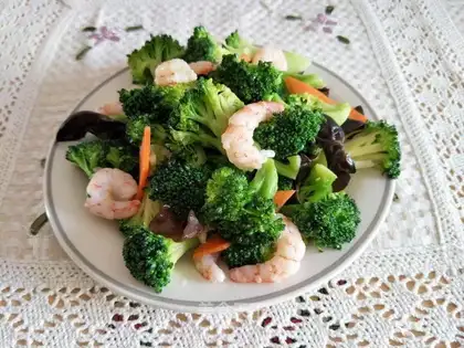 Shrimp broccoli