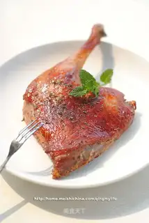 Garlic parsley roast duck legs