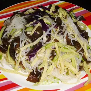 Colored silk salad
