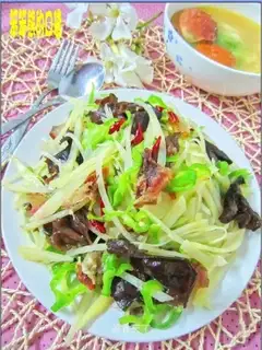Fungus shredded potatoes