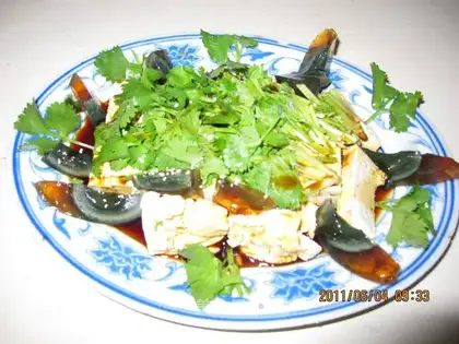 Cold preserved egg tofu