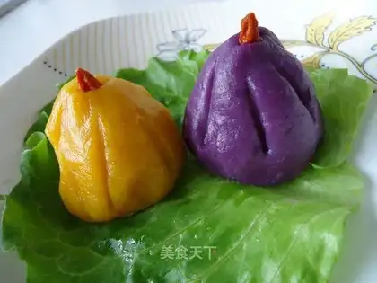 Purple sweet potato pumpkin snacks