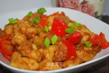 diced chicken with pineapple