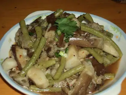 Garlic mixed vegetable eggplant cowpea