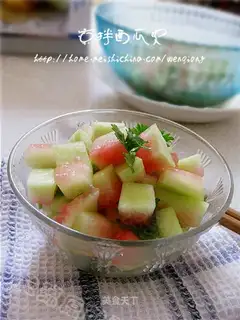 Cold watermelon peel
