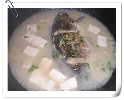 Crucian carp tofu soup