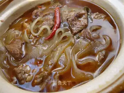 Beef stewed vermicelli