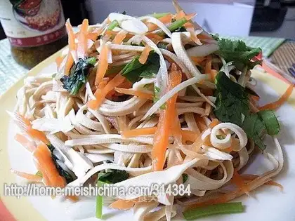 Cold tofu skin
