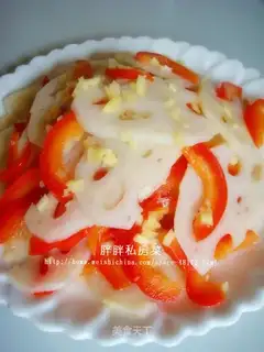 Cold lotus root slices