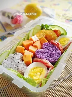 Love sushi and fresh fruits and vegetables