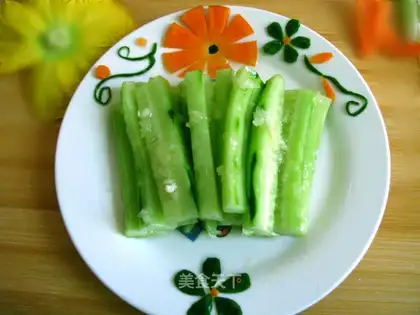 Cucumber with garlic
