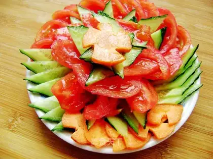 Three slices of sesame oil