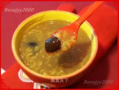 Red bean date congee