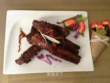 Wine marrow ribs