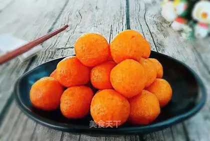 Sweet, soft, red potato balls
